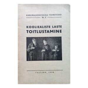 Kooliealiste laste toitlustamine 1938