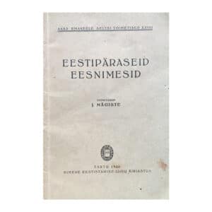 Eestipäraseid eesnimesid