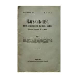 Karskuseleht 1916 nr. 9-12: Eesti Karskuseseltside kuukiri