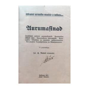 Aurumasinad 1919, Mootorid 1919, Galwanotehnika käsiraamat 1918, Metallitamise käsiraamat 1918