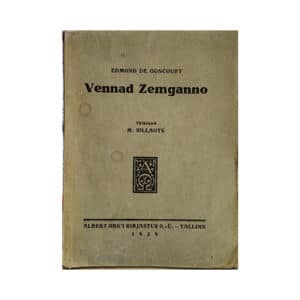Vennad Zemganno - Edmond de Goncourt - 1929 - -