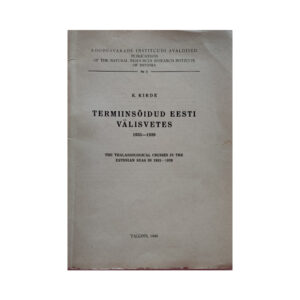 Termiinsõidud Eesti välisvetes 1935-1939 - Kaarel Kirde - 1940 - -
