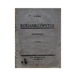 Kodanikuõpetus - Richard Räägo - 1921 - -