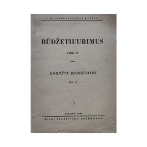 Büdžetiuurimus - - - 1940 - -