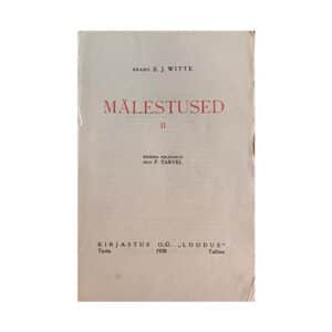Mälestused II osa - Sergei Witte - 1938 - -