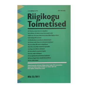 RIIGIKOGU TOIMETISED 23/2011 - - - - - -