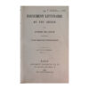 Le mouvement littéraire au XIXème siècle - Georges Pellissier - 1895 - -