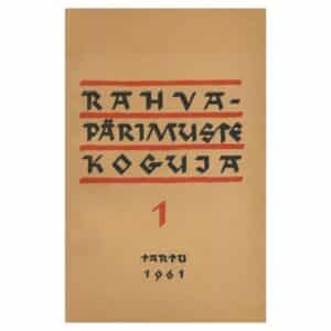 Rahvapärimuste koguja - - - 1961 - -
